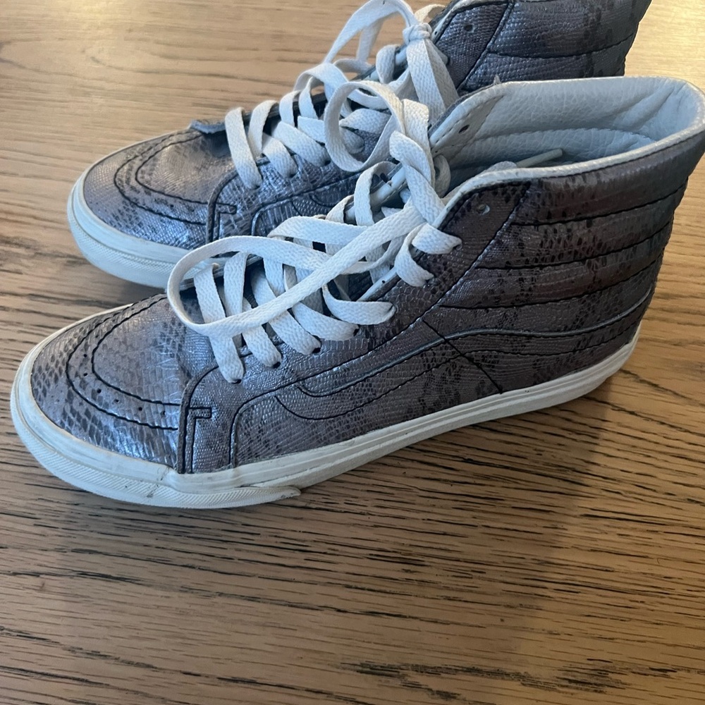 Vans Silver High-Top Sneakers